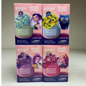 Gui.gui K-Pop Demon Hunters Slime Kit Set of 4 Netflix Series Slime Mix-ins New